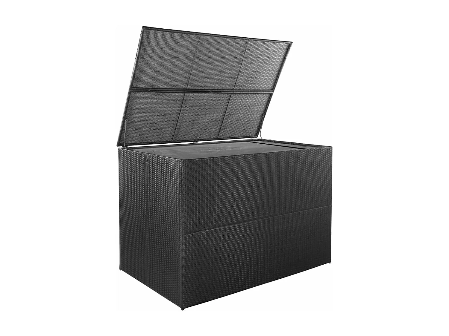 Tuinbox 150x100x100 cm poly rattan zwart BE108297