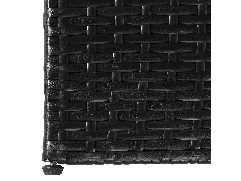 Tuinbox 150x100x100 cm poly rattan zwart BE108297