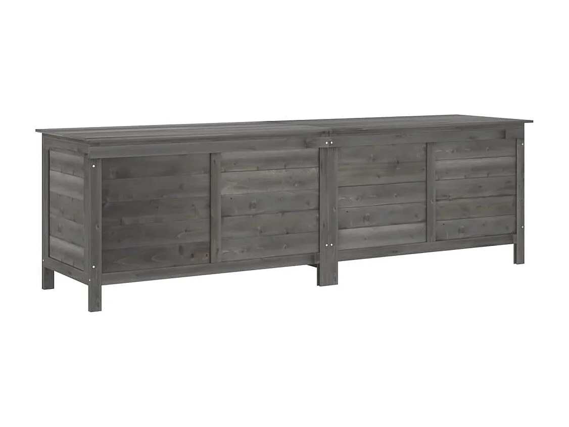 Tuinbox 198,5x50x56,5 cm massief vurenhout antracietkleurig BE267496