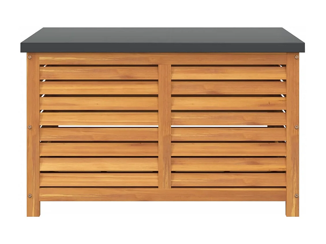 Coffre de rangement de jardin 90x48x55 cm bois massif d'acacia FR401817