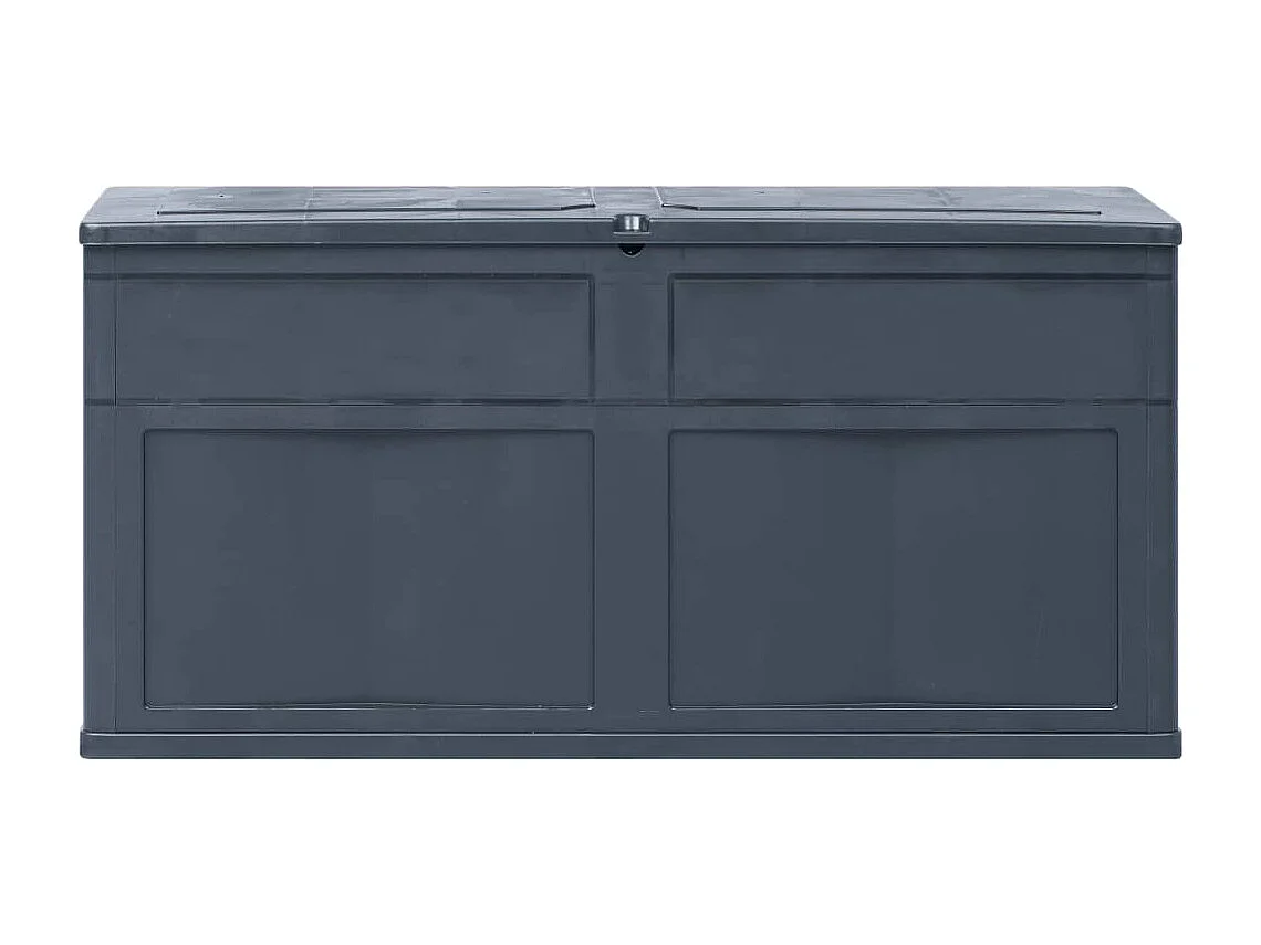 Coffre de rangement de jardin 320 L Noir FR886119