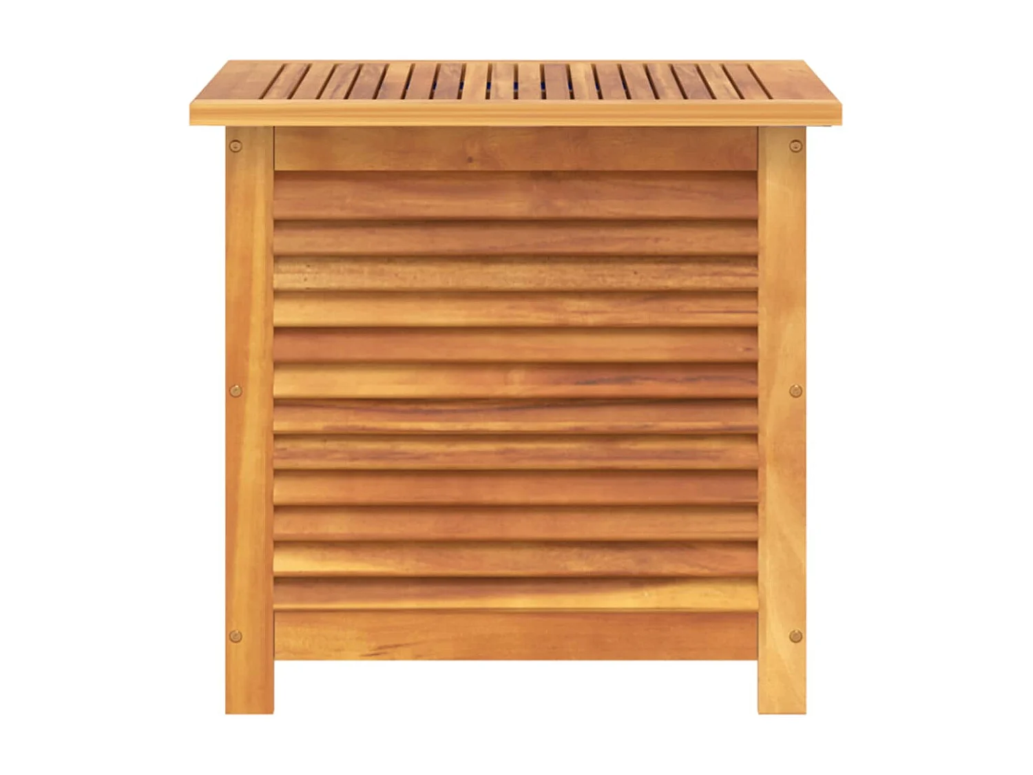 Coffre de rangement de jardin persiennes 60x50x56cm bois acacia FR663350