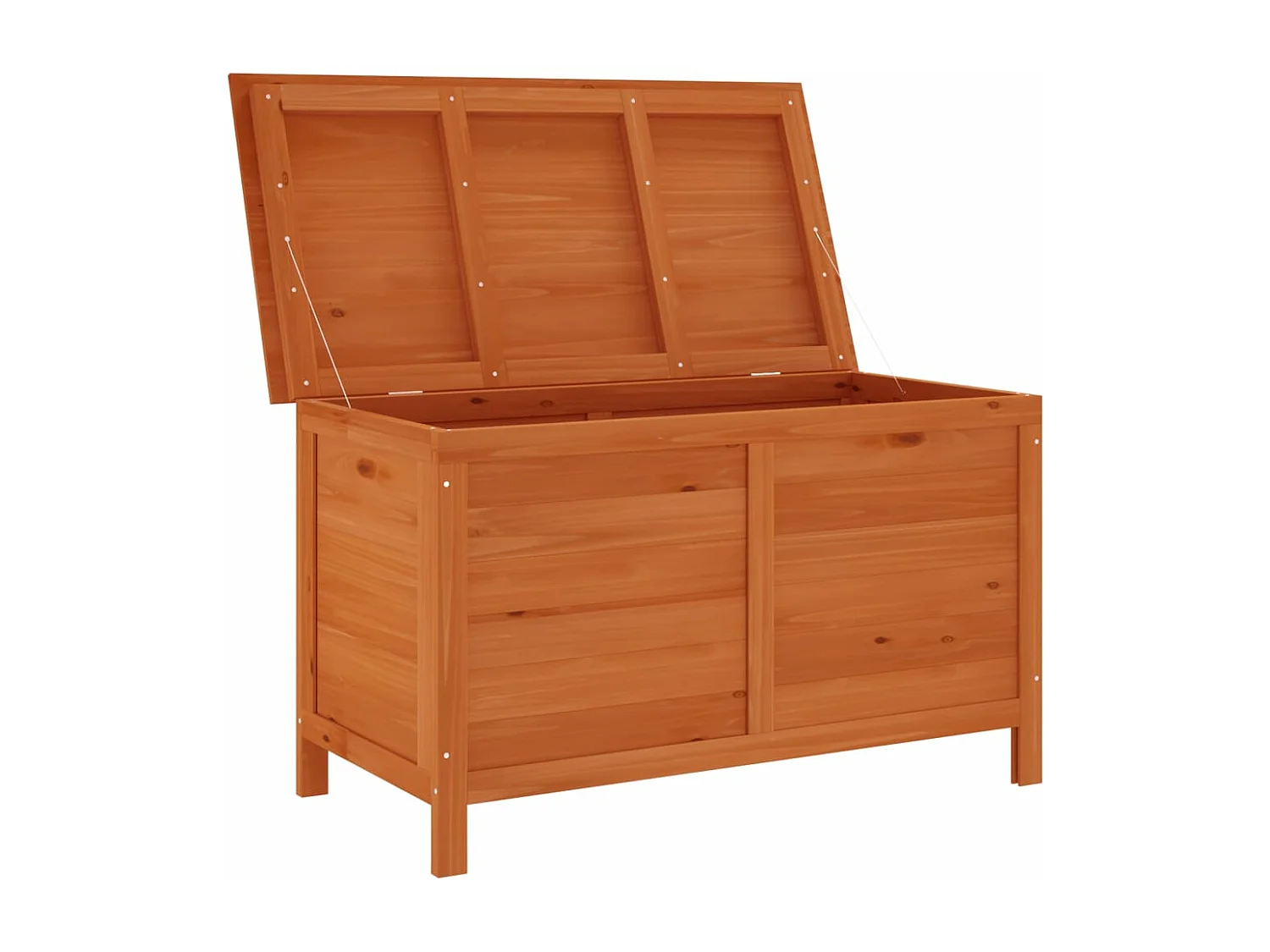 Arcón de jardín madera maciza abeto 99x49,5x58,5 cm ES876051