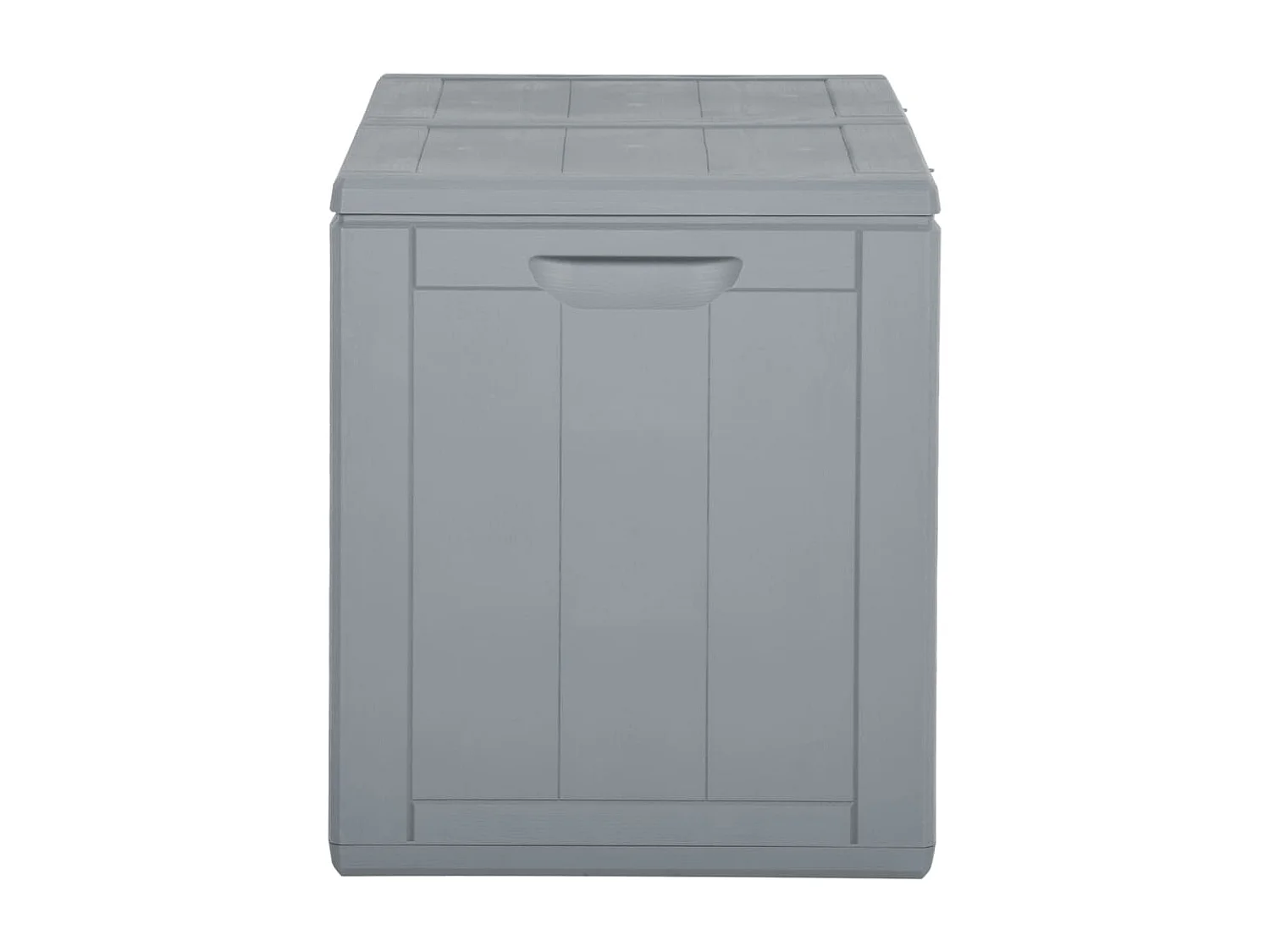 Coffre de rangement de jardin 180 L Gris PP Rotin FR769450