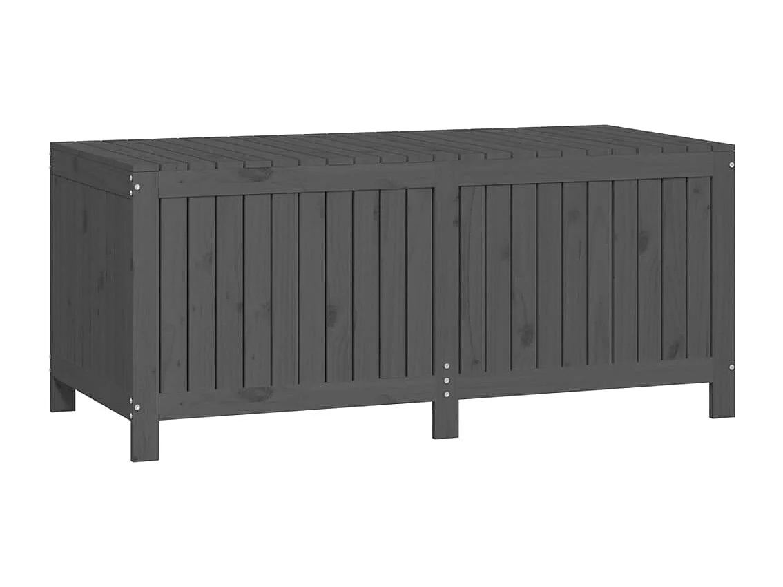Coffre de rangement de jardin Gris 147x68x64 cm Bois de pin FR851509