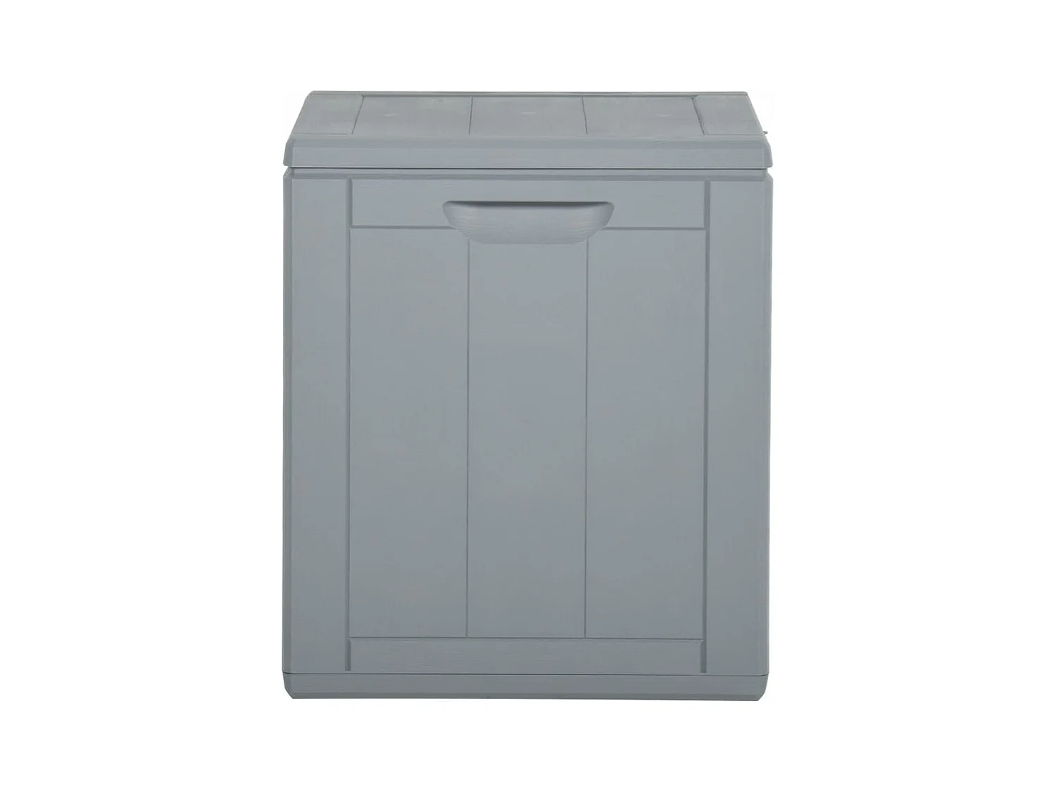 Coffre de rangement de jardin 90 L Gris PP Rotin FR810961