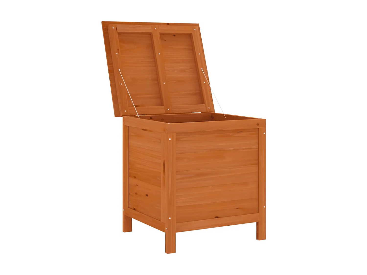 Caixa de arrumação p/ jardim 50x49x56,5cm abeto maciço castanho PT292296