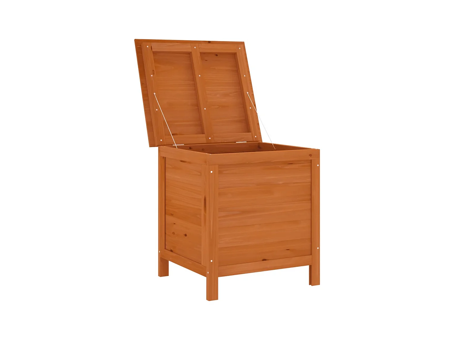 Coffre de rangement jardin marron 50x49x56,5cm bois massif sapin FR814389