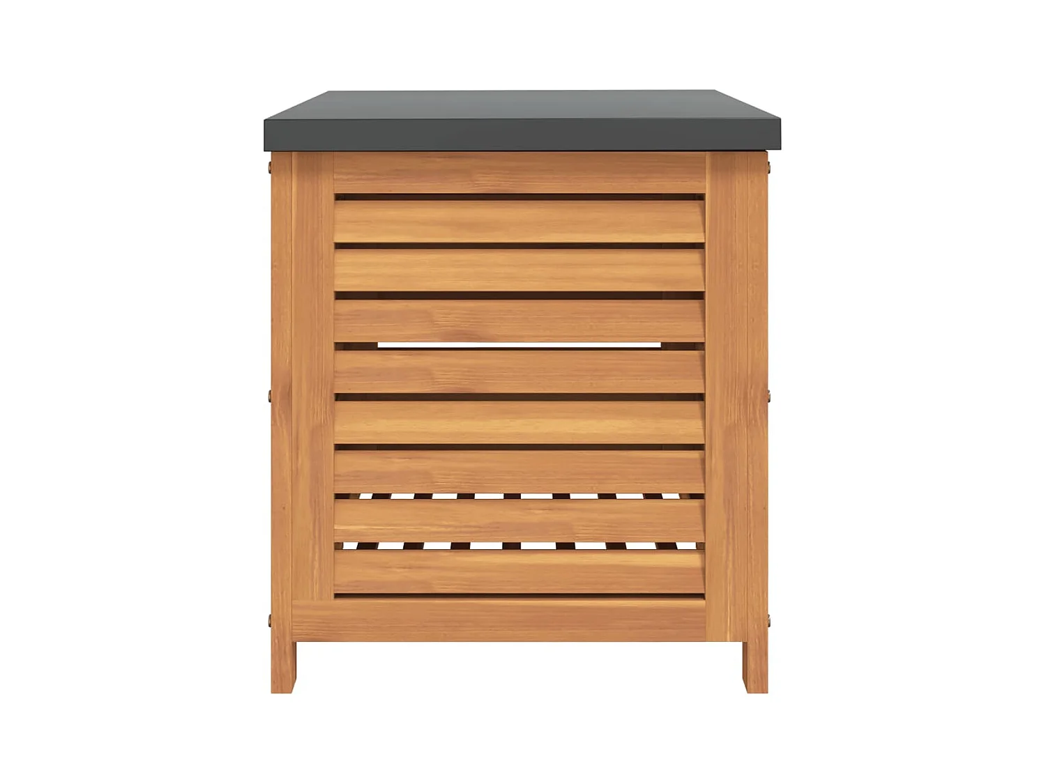 Coffre de rangement de jardin 60x50x55 cm bois massif d'acacia FR719576