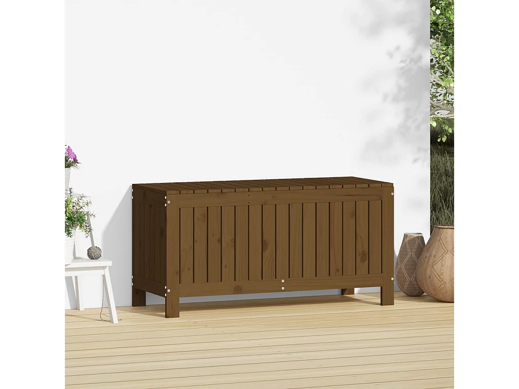 Tuinbox 108x42,5x54 cm massief grenenhout honingbruin BE211835