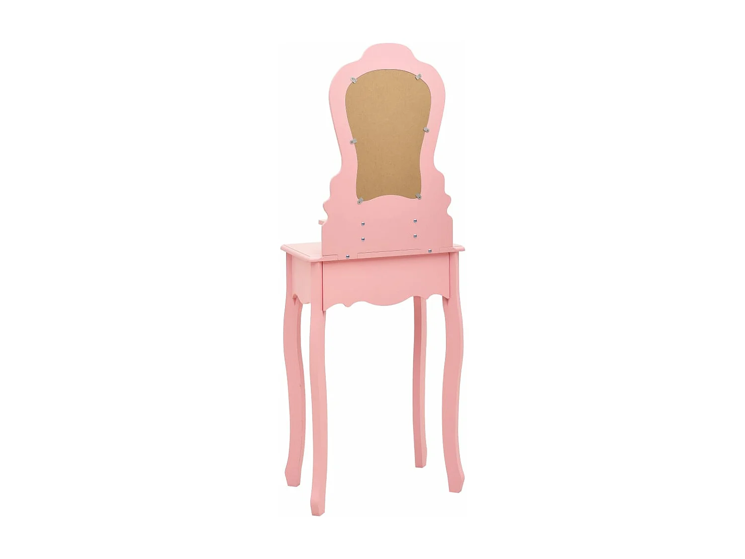 Ensemble de coiffeuse avec tabouret Rose 50x59x136 cm Paulownia FR426013