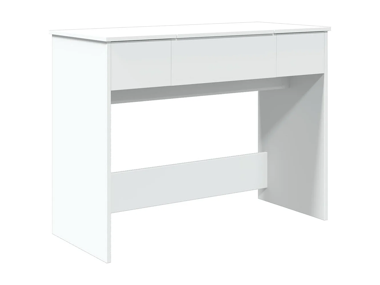 Tocador con espejo blanco 100x45x76 cm ES972181