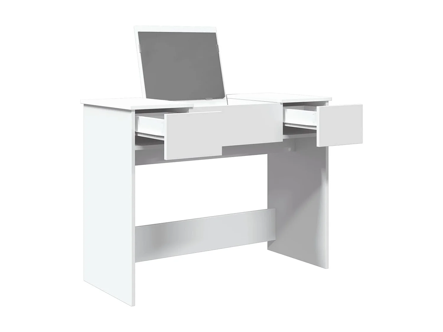 Toucador com espelho 100x45x76 cm branco PT986184