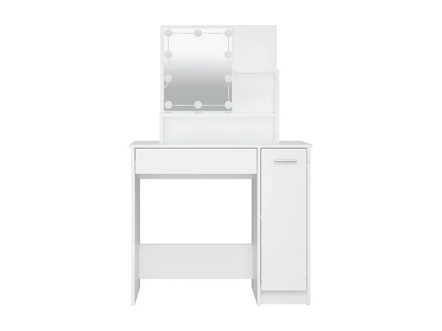 Toucador com LEDs 86,5x35x136 cm cor branco PT220863