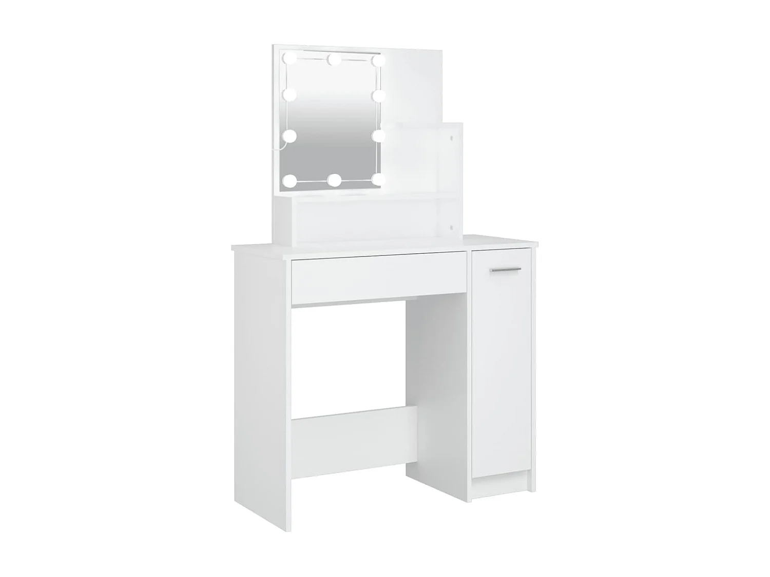 Coiffeuse avec LED blanc 86,5x35x136 cm FR750302