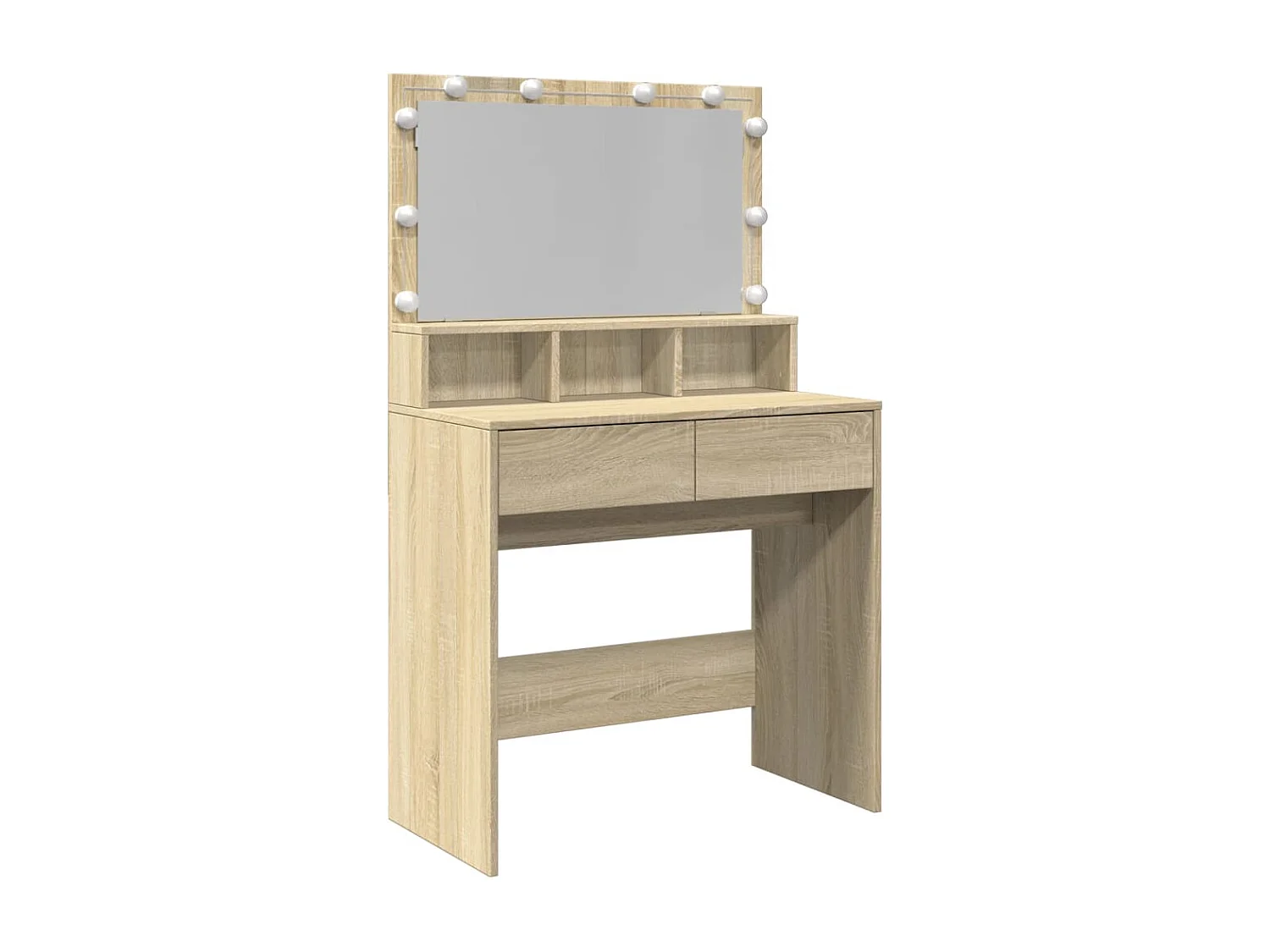 Toucador com LED 80x41x134,5 cm carvalho sonoma PT257588