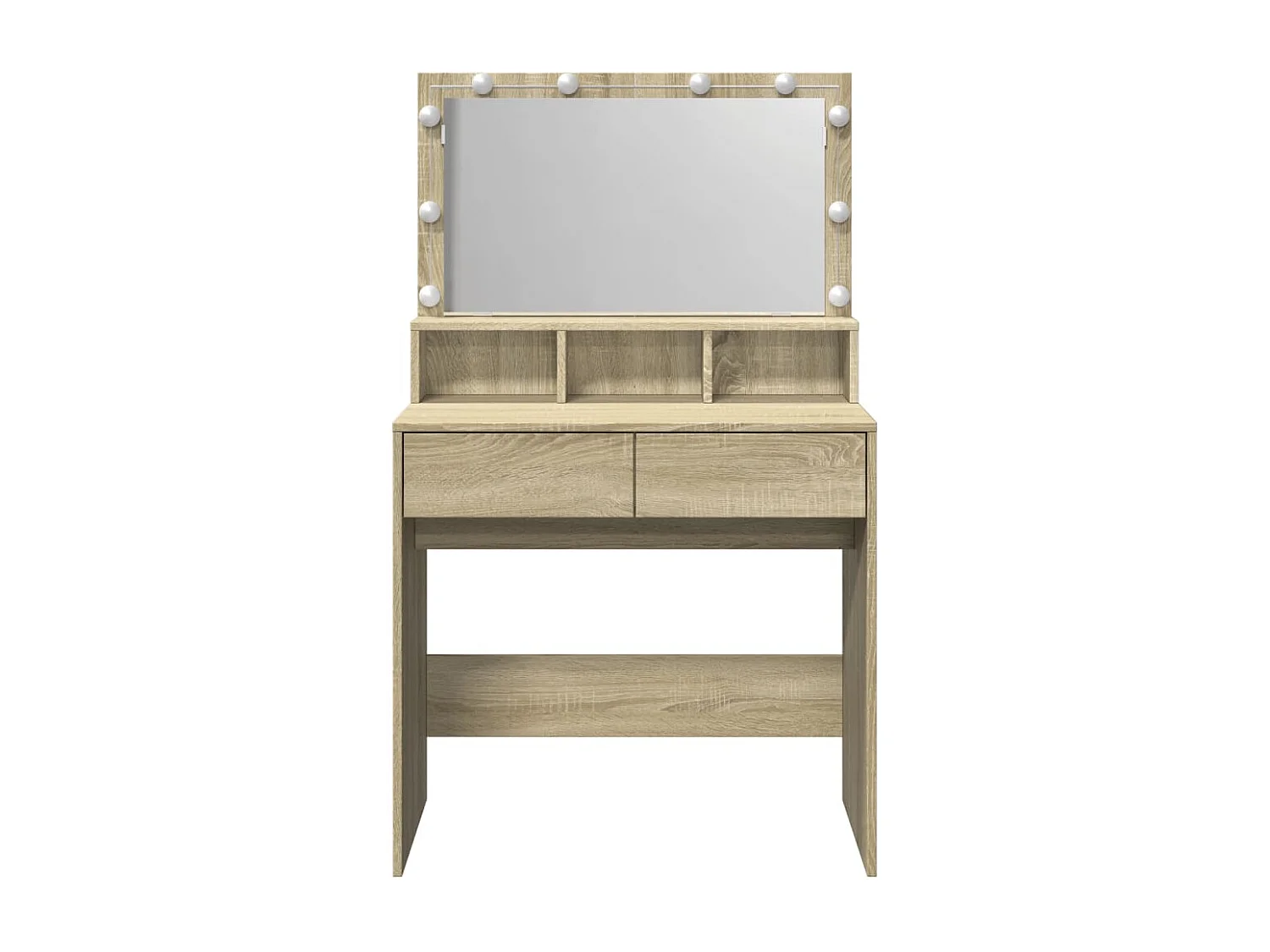 Toucador com LED 80x41x134,5 cm carvalho sonoma PT257588