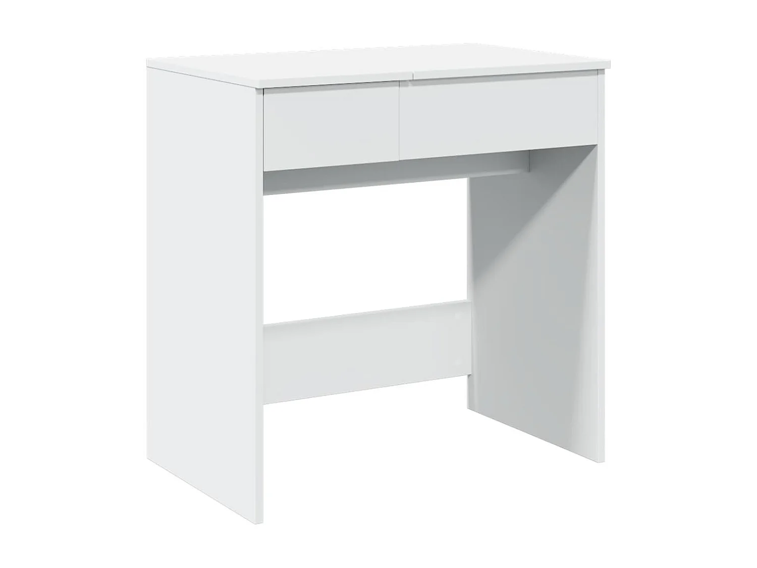 Coiffeuse avec miroir blanc 73x46,5x120 cm FR529299