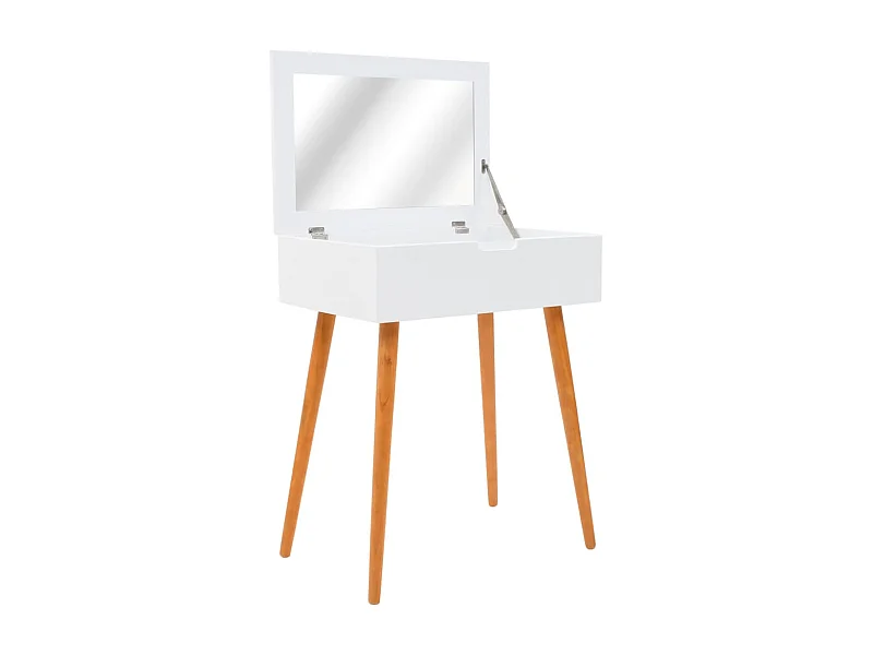 Tocador con espejo de MDF 60x40x75 cm ES748324