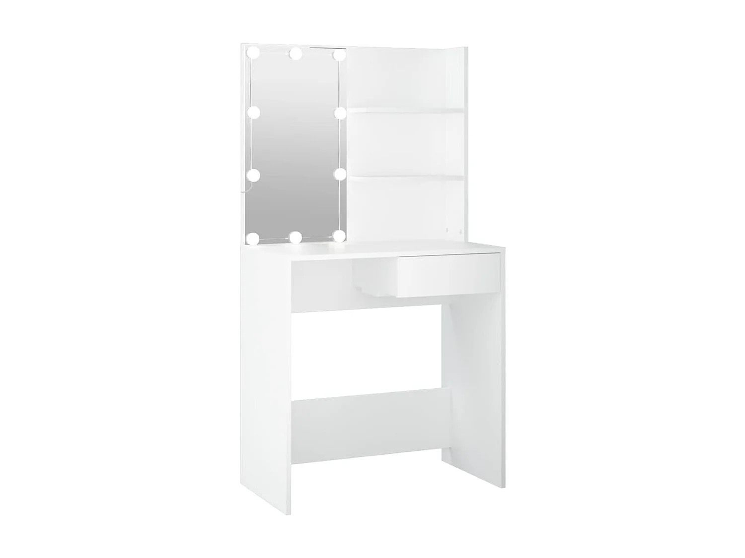 Coiffeuse avec LED Blanc 74,5x40x141 cm FR861369
