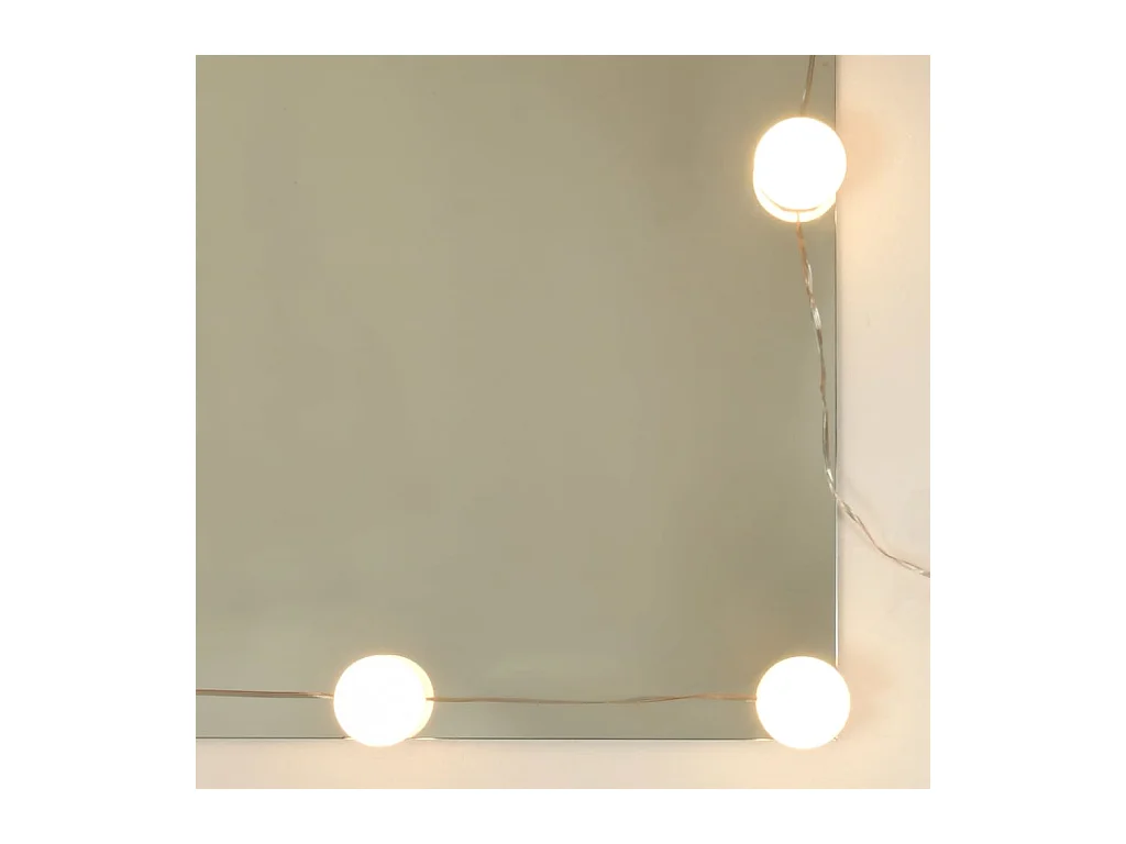 Coiffeuse avec LED Blanc 74,5x40x141 cm FR861369