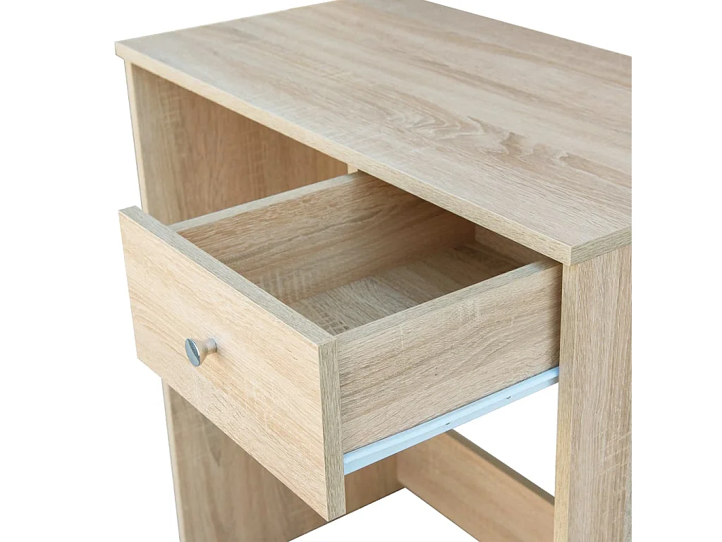 Kaptafel 75x40x141 cm bewerkt hout eikenkleurig BE957856