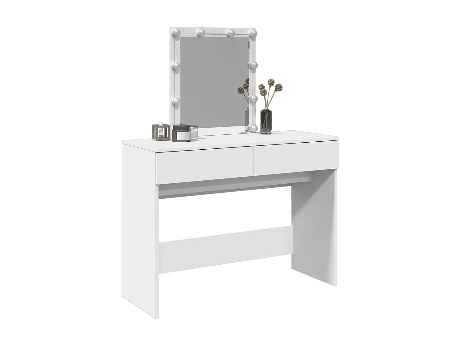 Coiffeuse avec LED blanc 100x40x130 cm FR834906