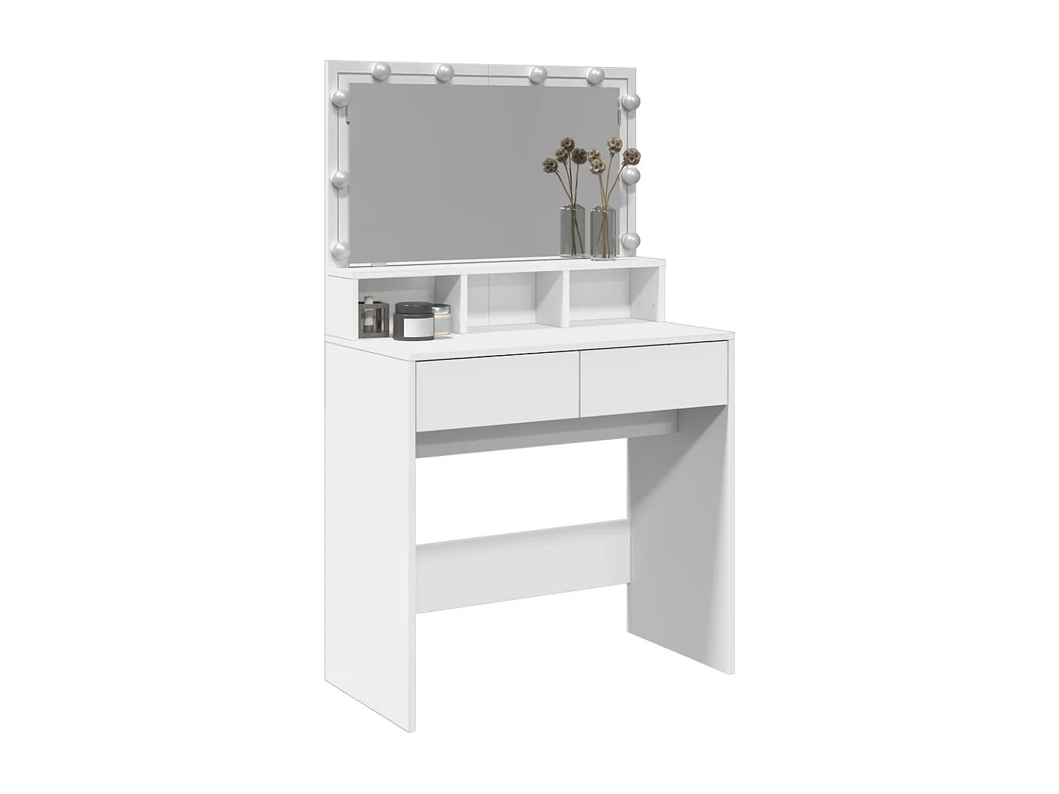 Tocador con luces LED blanco 80x41x134,5 cm ES899782