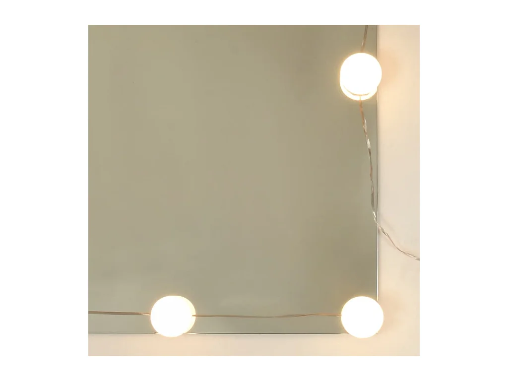 Coiffeuse avec LED chêne sonoma 74,5x40x141cm bois d'ingénierie FR400133
