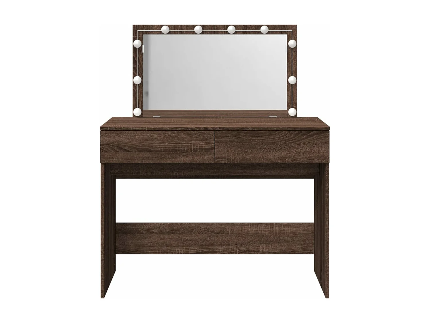 Coiffeuse avec LED chêne marron 100x40x120 cm FR892887