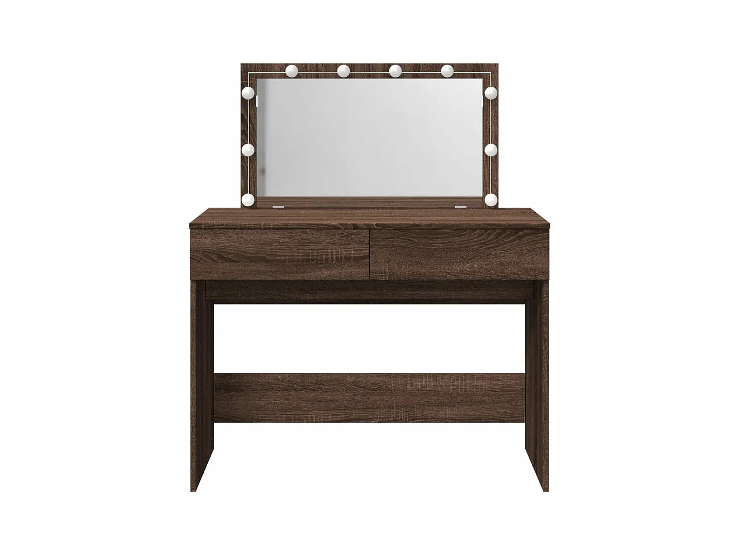 Coiffeuse avec LED chêne marron 100x40x120 cm FR892887