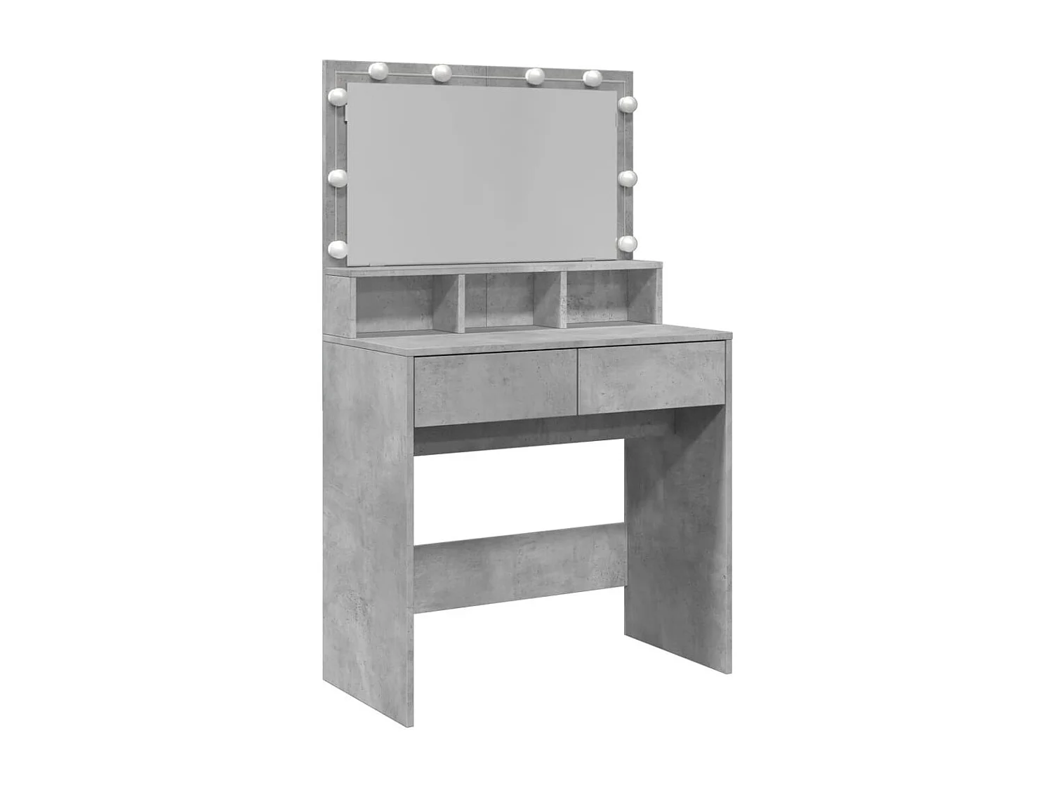 Kaptafel met LED 80x41x134,5 cm betongrijs BE351966