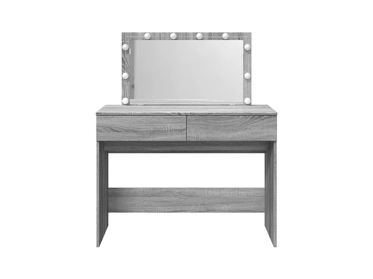 Coiffeuse avec LED sonoma gris 100x40x120 cm FR727129