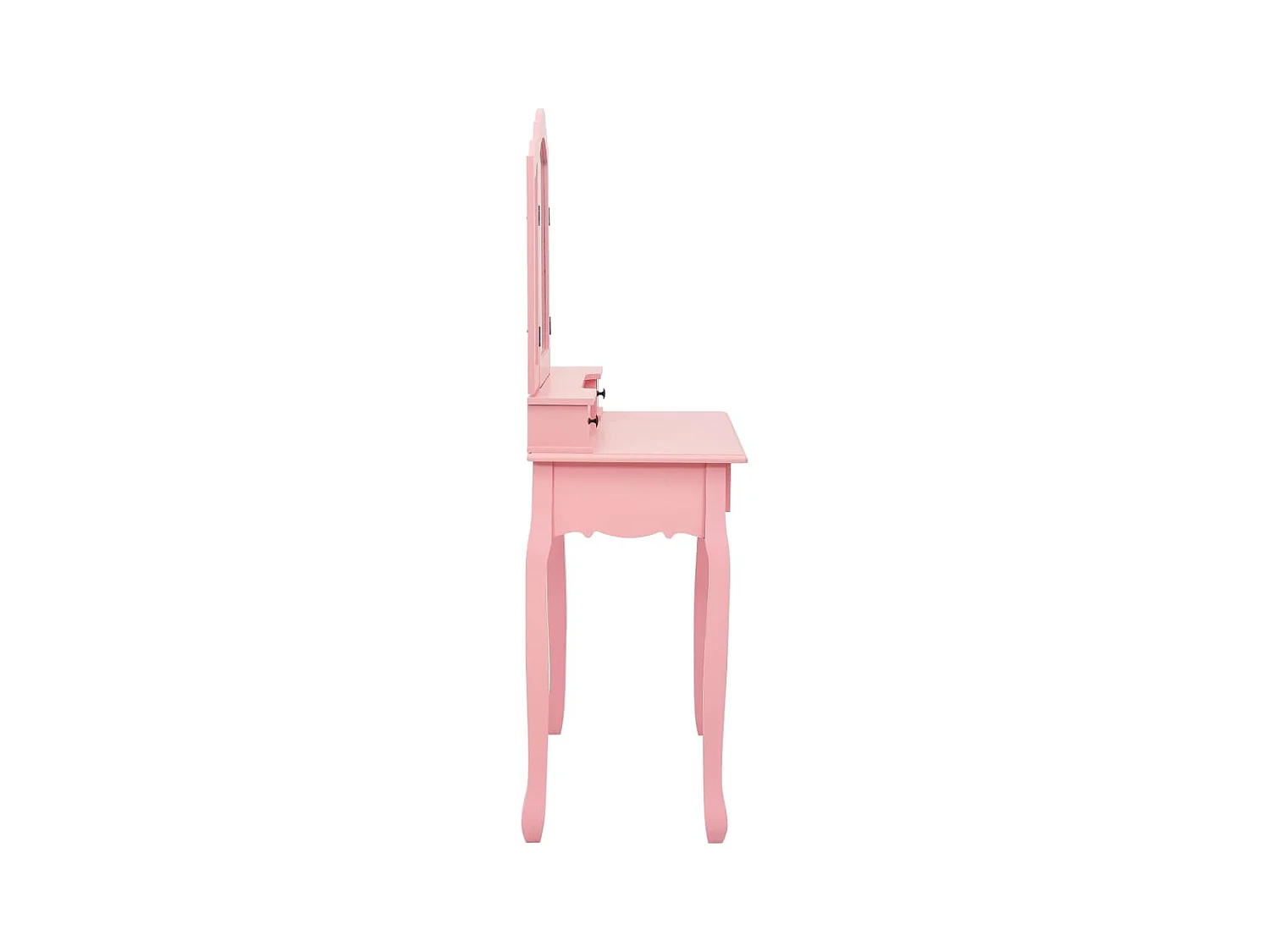 Ensemble de coiffeuse avec tabouret Rose 80x69x141 cm Paulownia FR978876