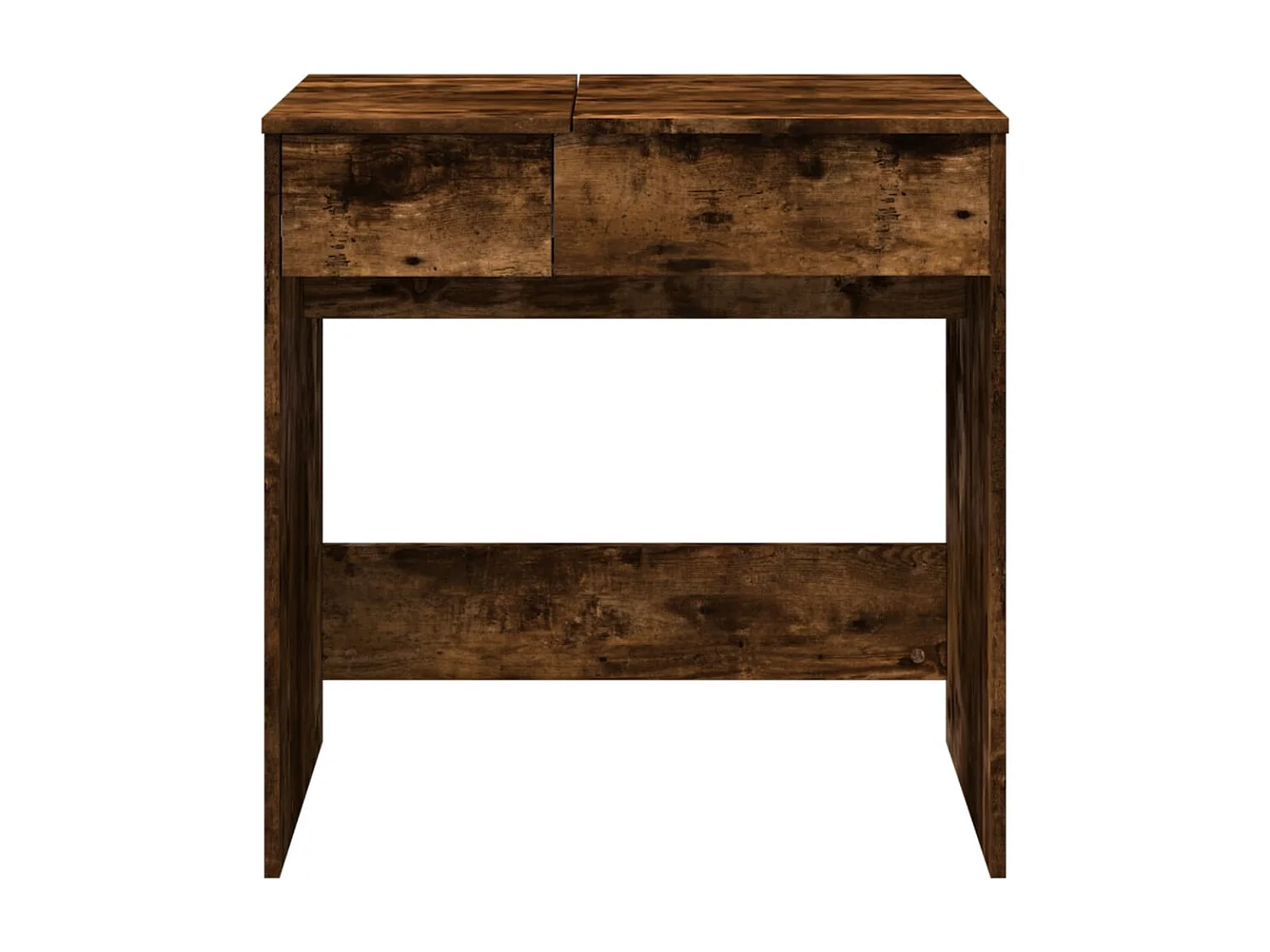 Coiffeuse avec miroir chêne fumé 73x46,5x120 cm FR332906