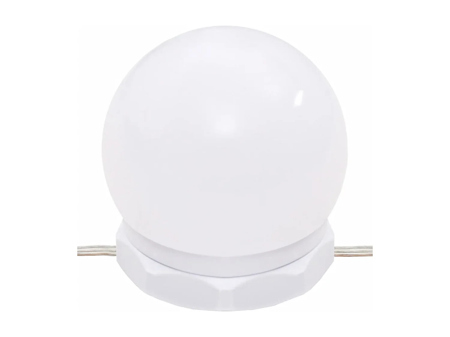 Coiffeuse avec LED Blanc brillant 74,5x40x141 cm FR753733