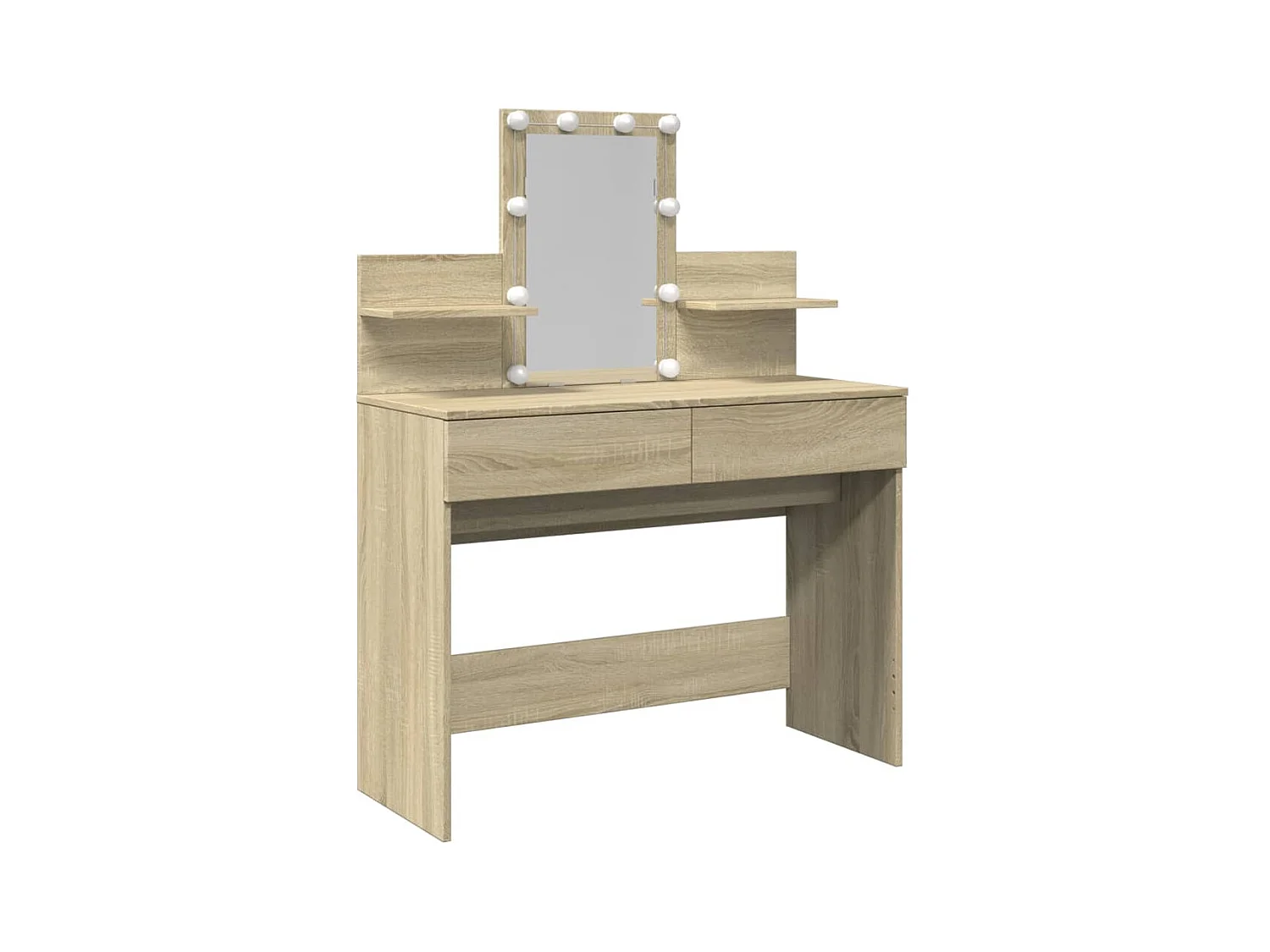 Coiffeuse avec LED chêne sonoma 100x40x130 cm FR919154