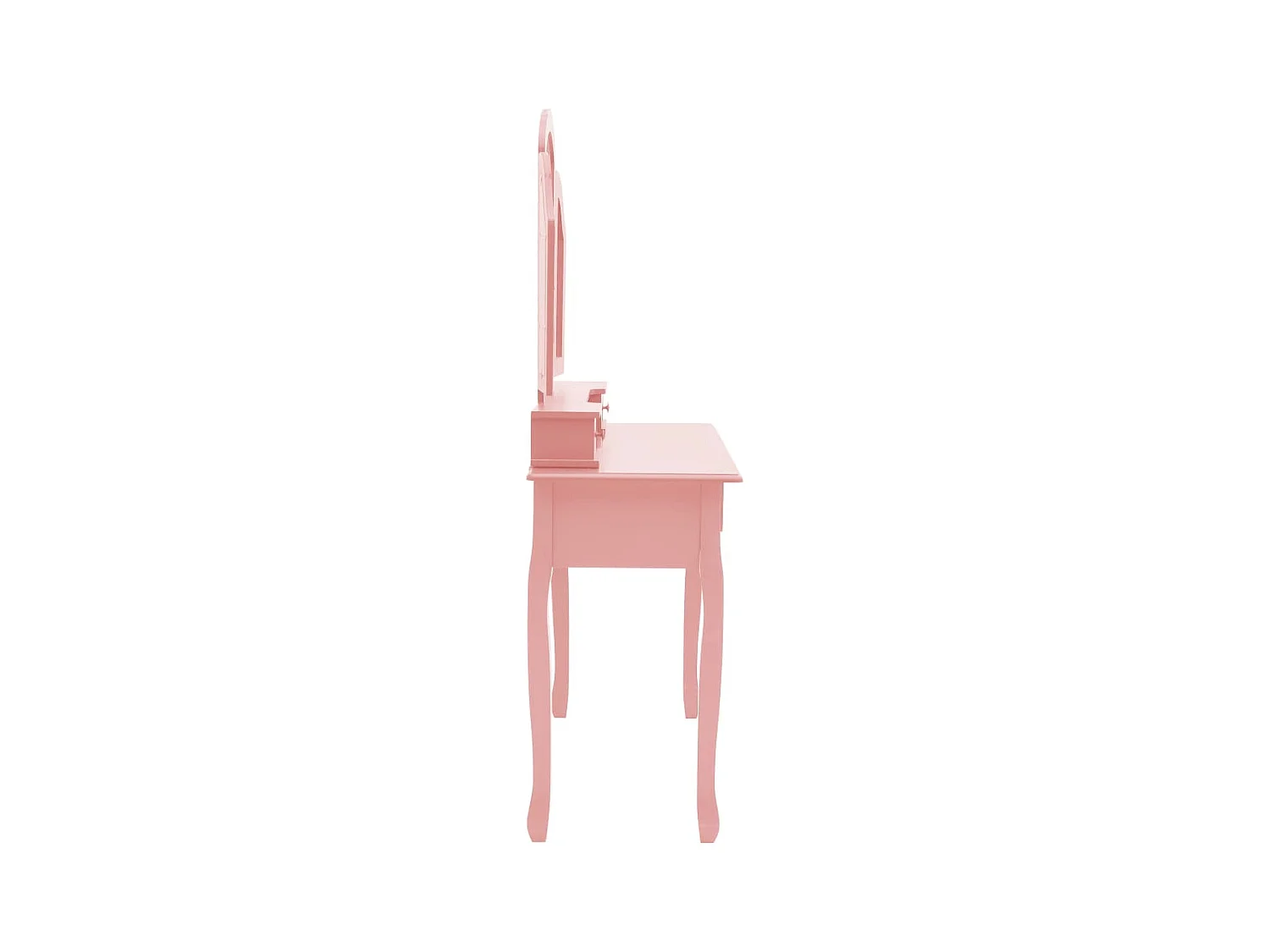 Ensemble de coiffeuse et tabouret Rose 100x40x146 cm Paulownia FR521751