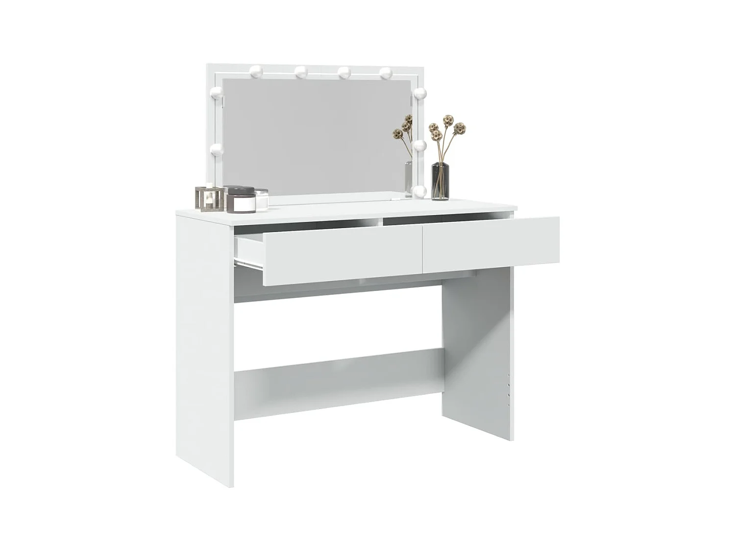 Coiffeuse avec LED blanc 100x40x120 cm FR574934
