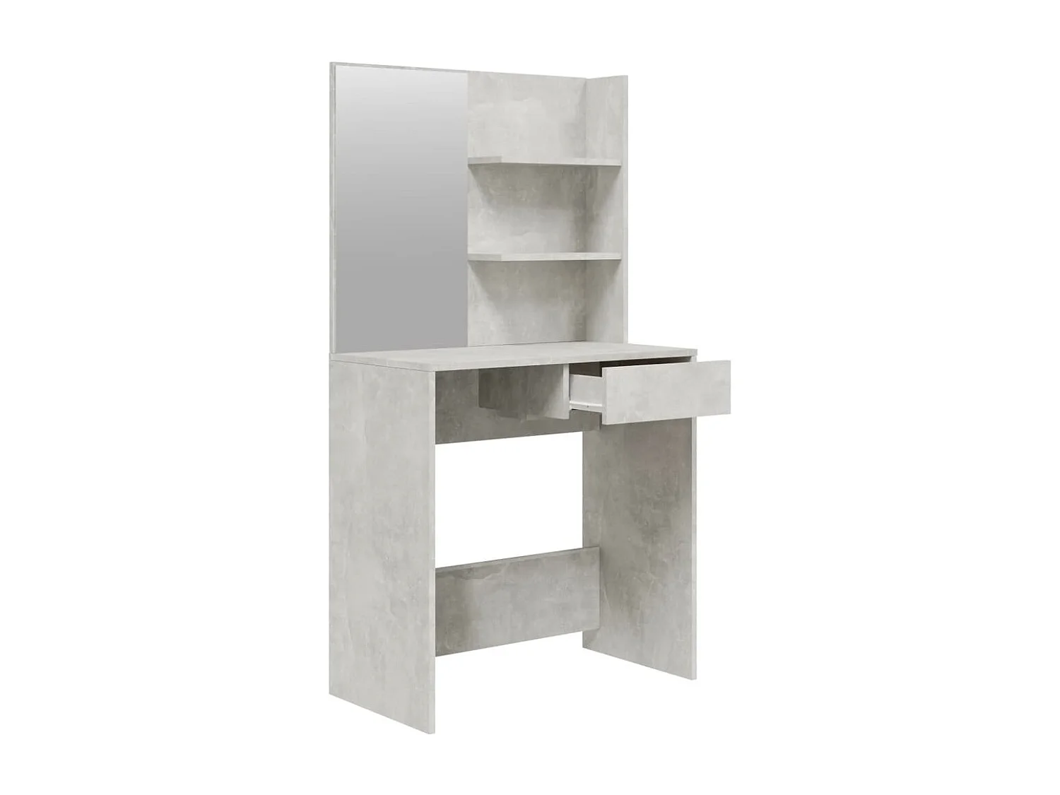 Juego de tocador color gris hormigón 74,5x40x141 cm ES899682