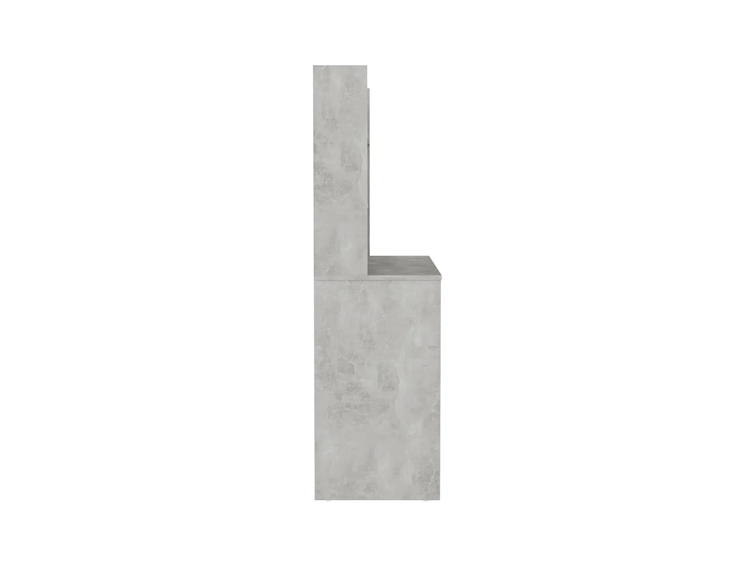 Coiffeuse - Table de maquillage éclairage LED 100x40x135 cm MDF Gris béton FR543198