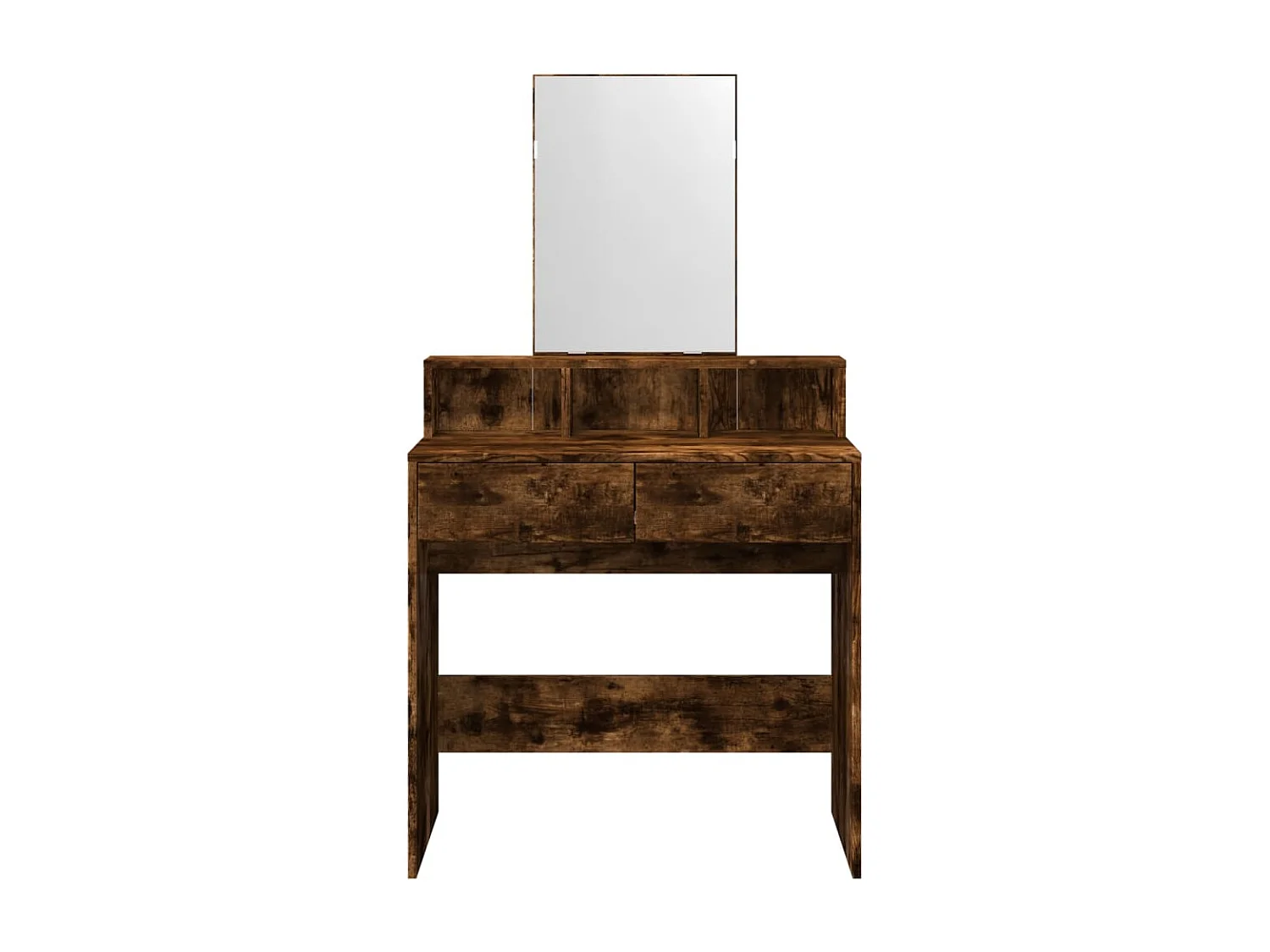 Coiffeuse avec miroir chêne fumé 80x41x144,5 cm FR147647