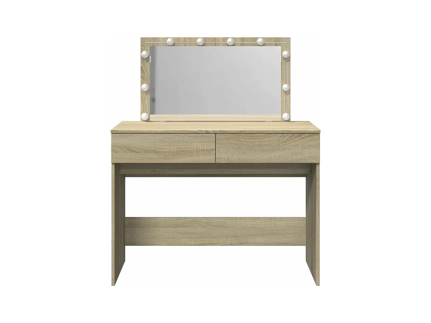 Coiffeuse avec LED chêne sonoma 100x40x120 cm FR749241