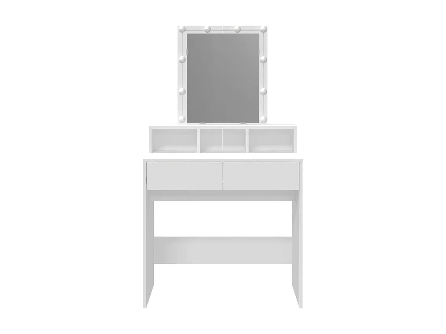 Coiffeuse avec LED blanc 80x41x144,5 cm FR339321