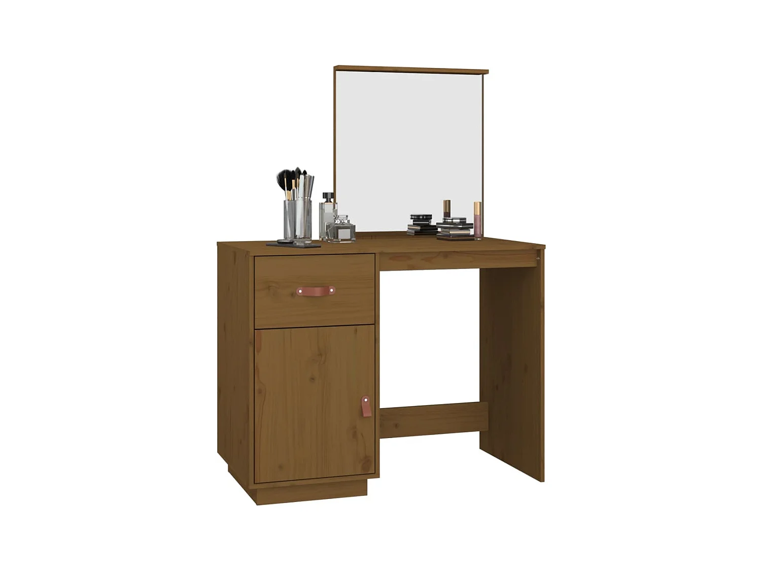 Kaptafel 95x50x134 cm massief grenenhout honingbruin BE634821