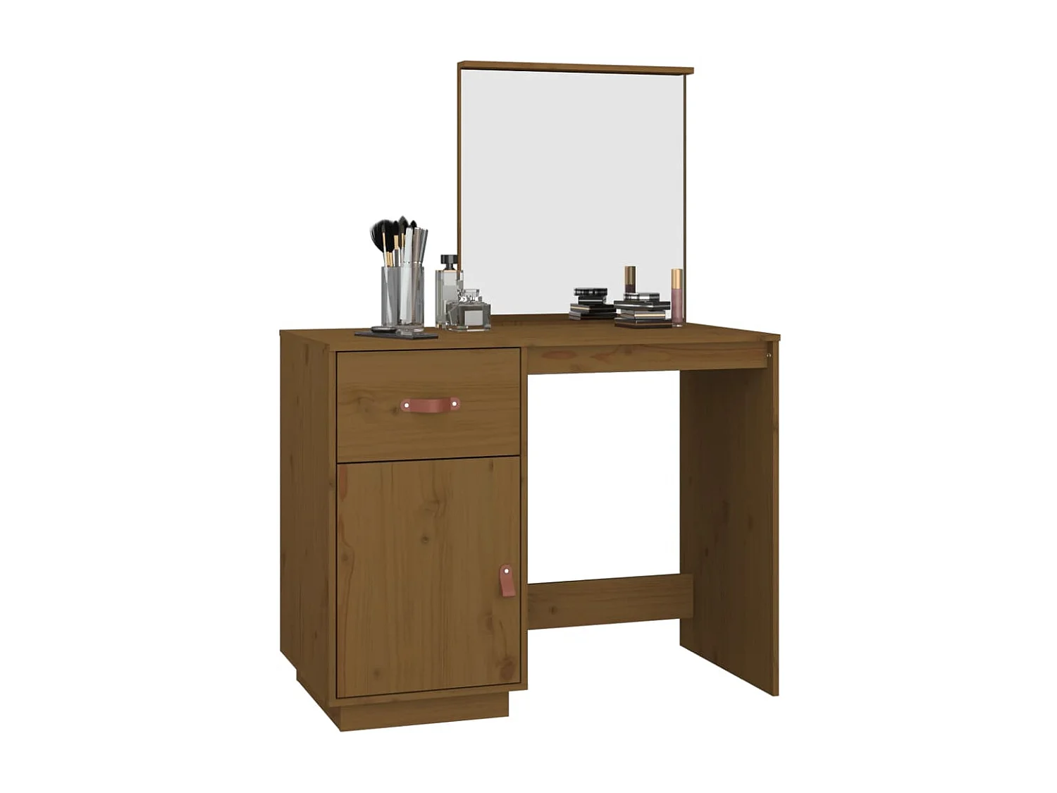 Kaptafel 95x50x134 cm massief grenenhout honingbruin BE634821