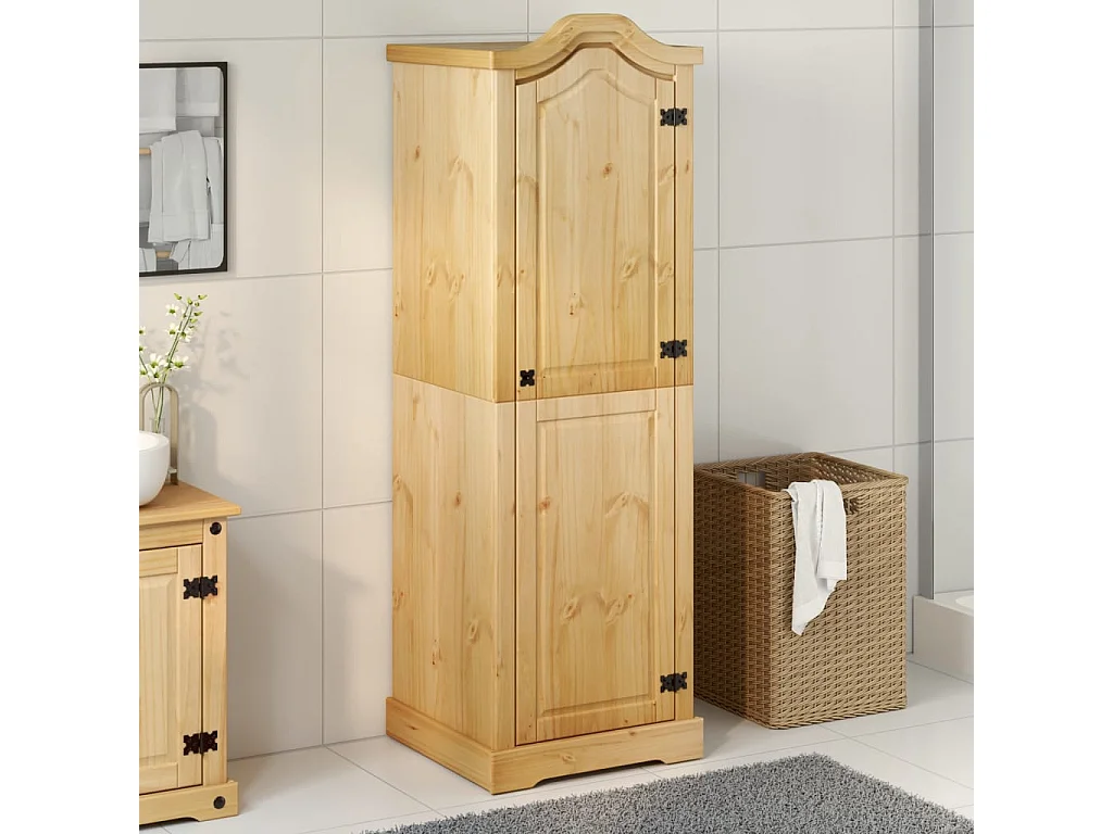 Garde-robe Corona 55x52x170 cm bois de pin massif FR471275