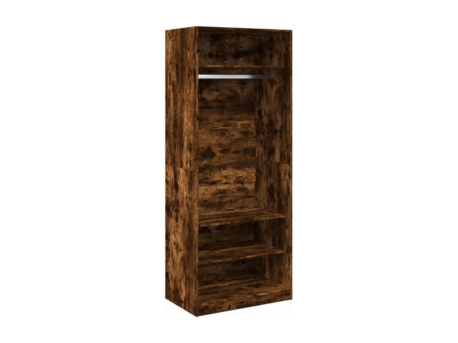 Garde-robe chêne fumé 80x50x200 cm bois d'ingénierie FR836900
