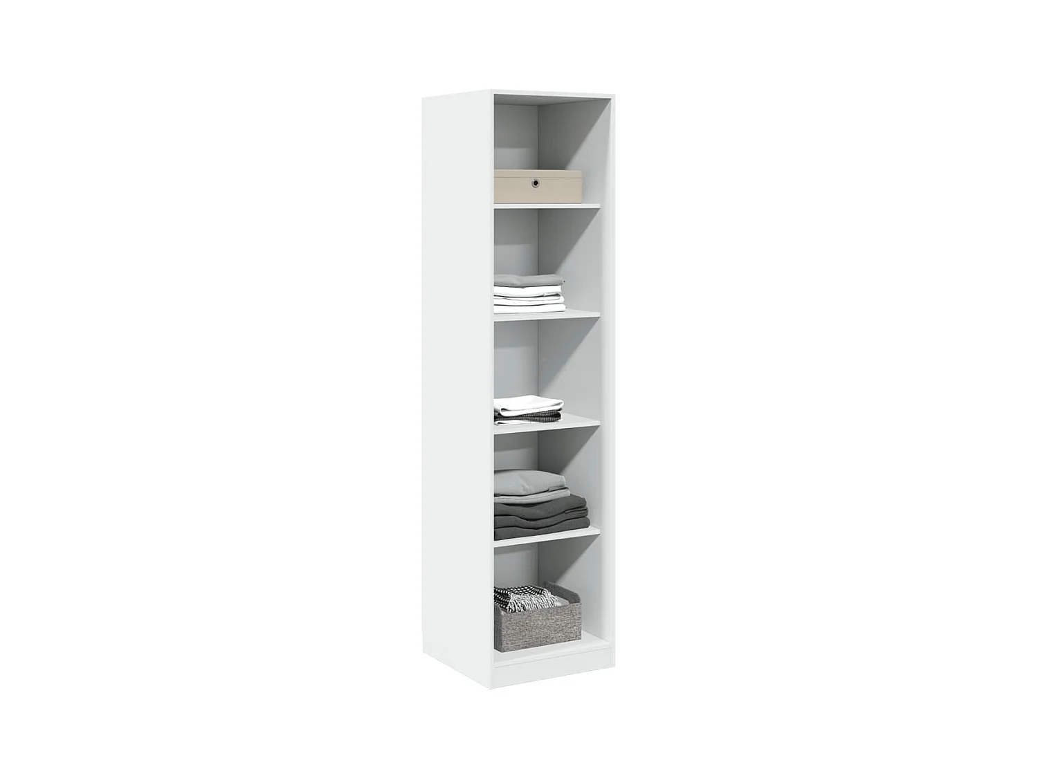 Garde-robe Blanc 50x50x200 cm Bois d'ingénierie FR591501