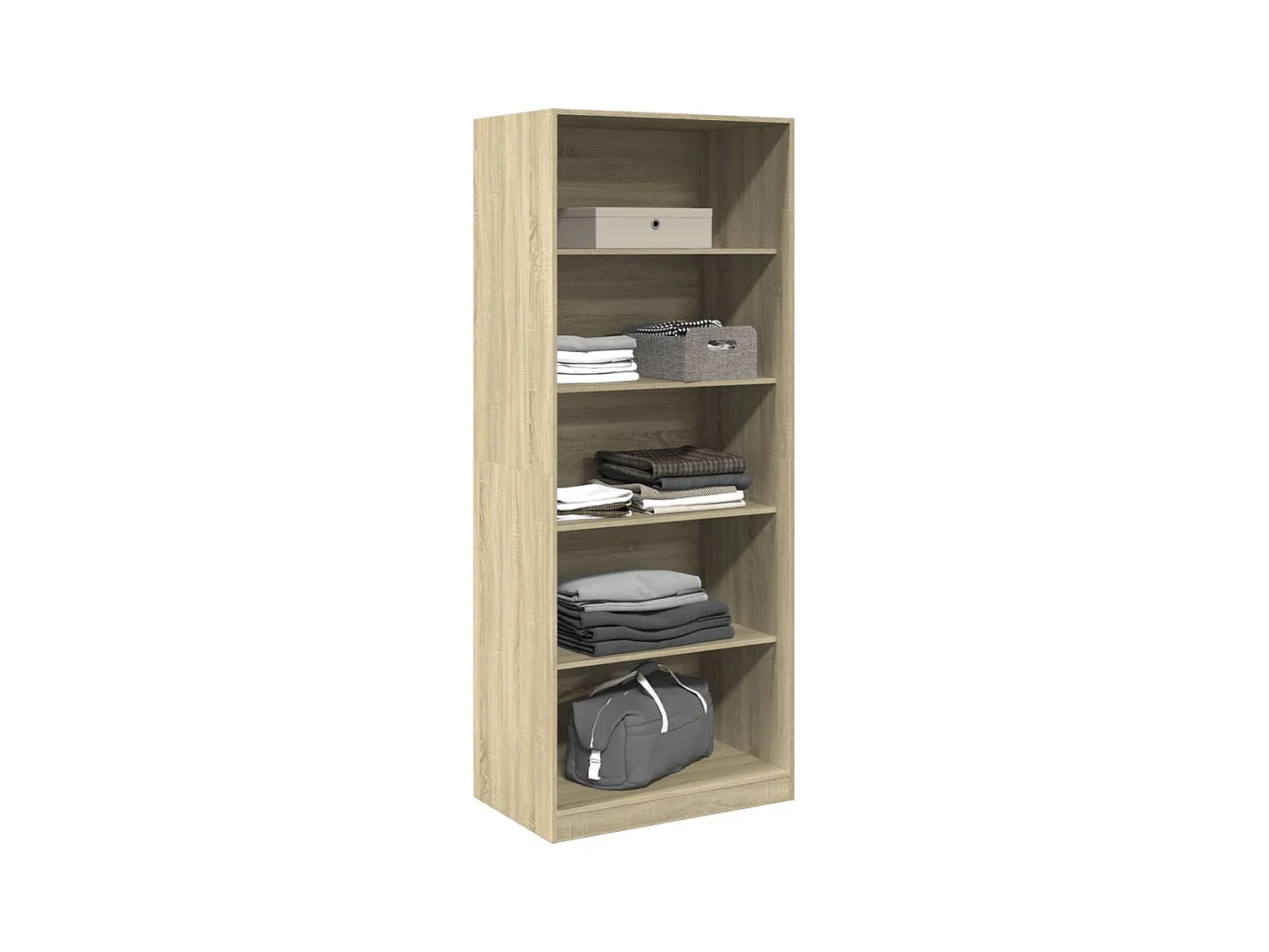 Garde-robe chêne sonoma 80x50x200 cm bois d'ingénierie FR365109